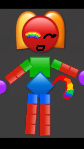 ai character: Rainbow! background