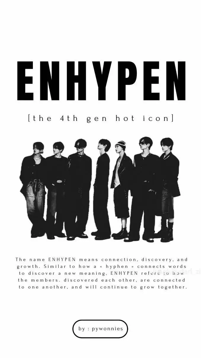 ai character: ENHYPEN background