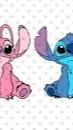 ai character: Stitch and angel  background