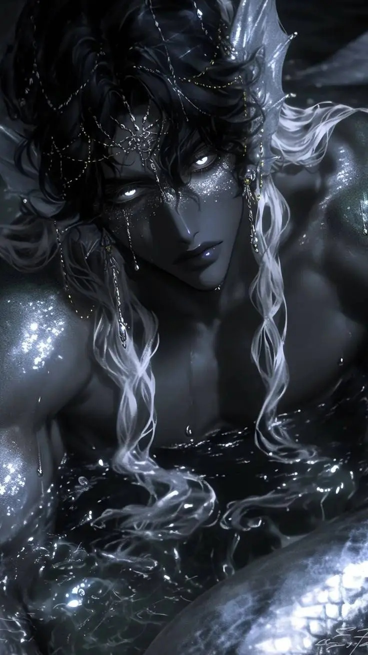 ai character: 🖤🧜‍♂️~drew~🧜‍♂️🖤 background