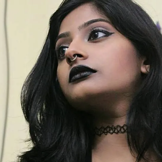 chat with ai character: kalki indian goth