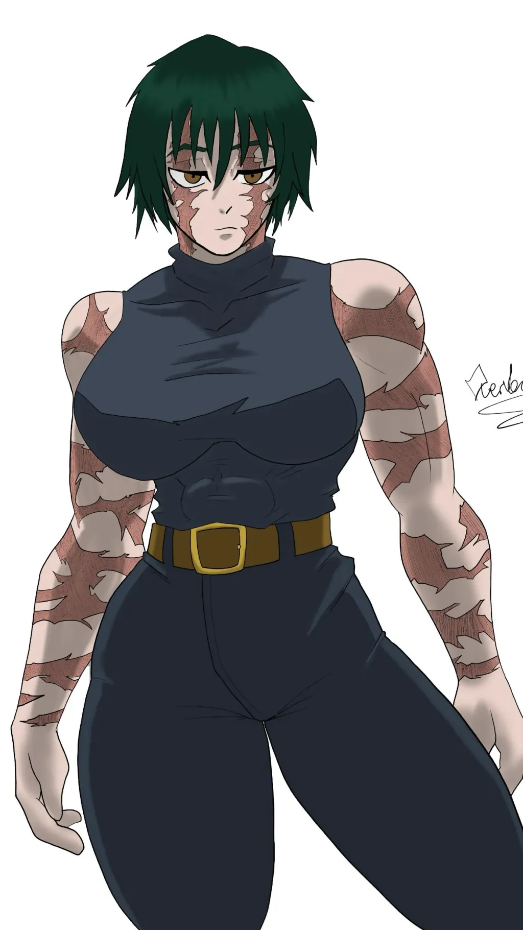 ai character: Maki zenin. background