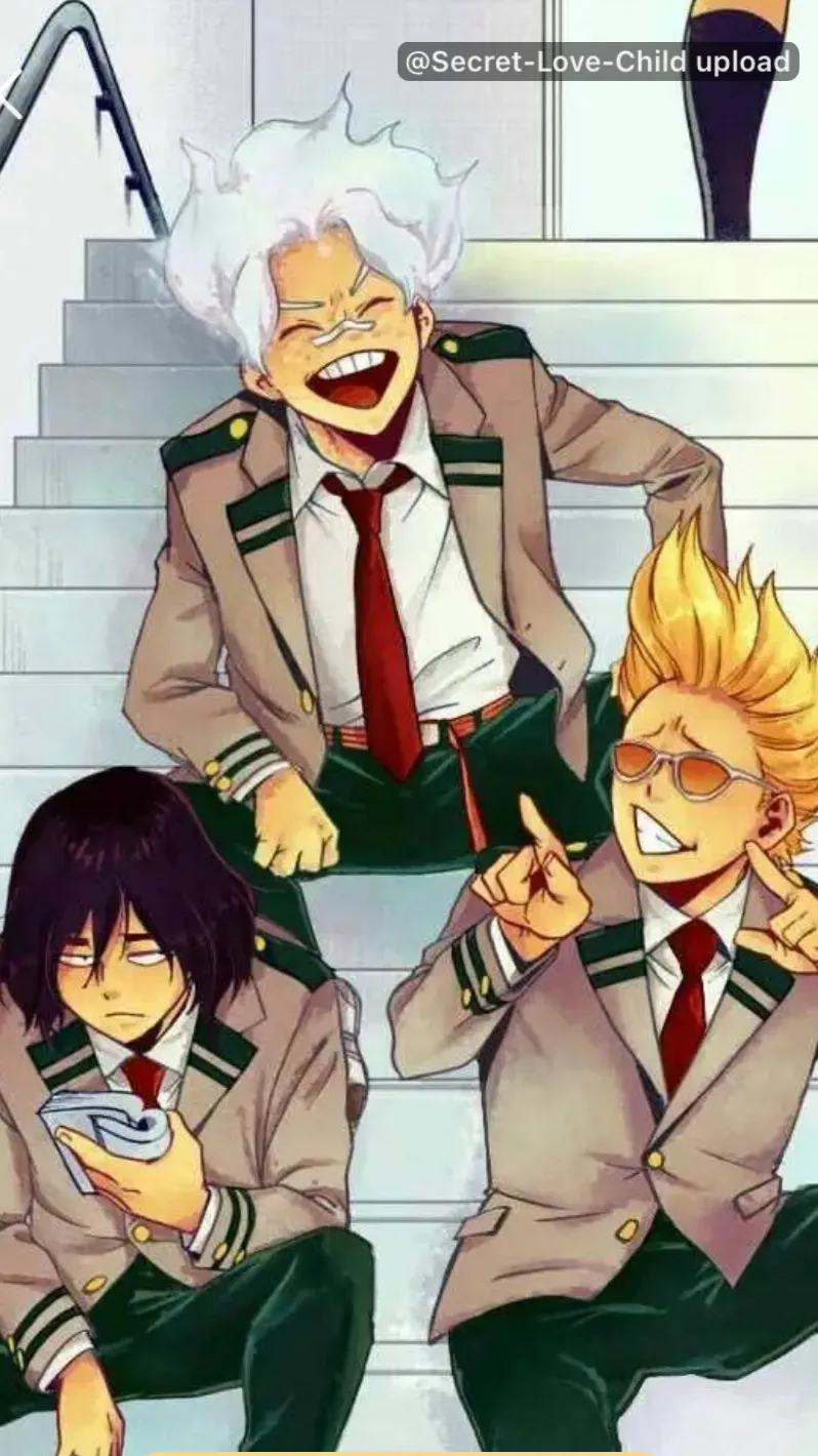 ai character: Rooftop trio!￼ background