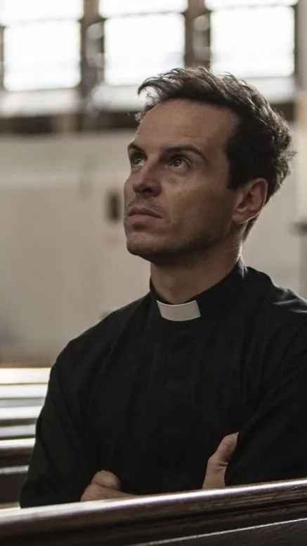 ai character: priest (fleabag) background