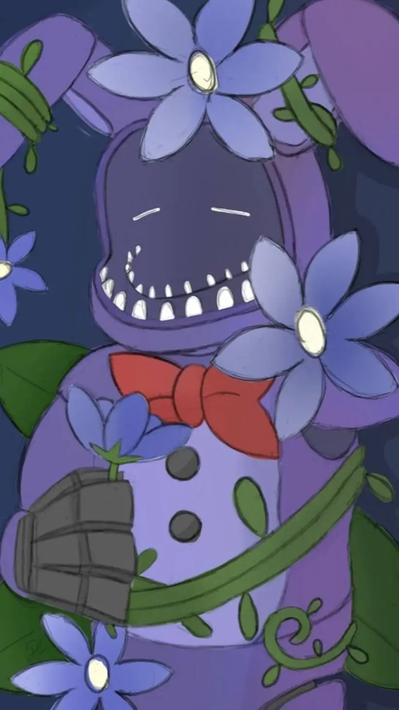 ai character: Withered Bonnie  background