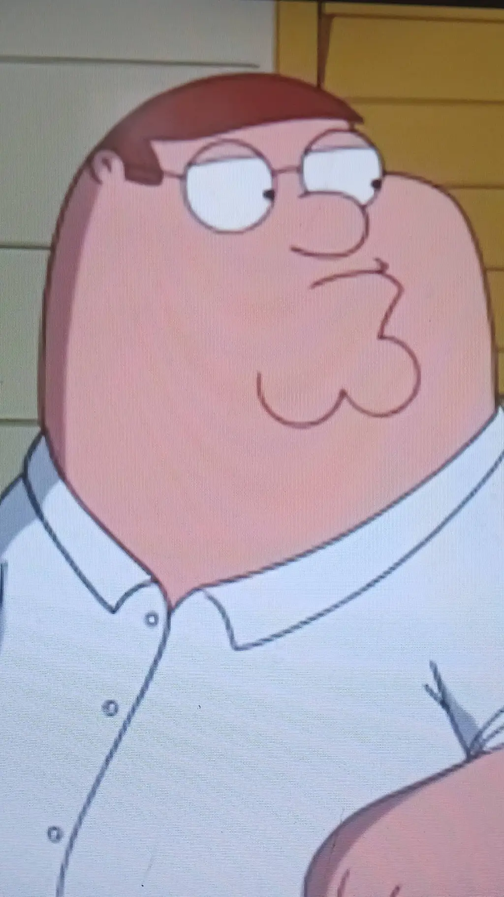 ai character: Peter Griffin  background