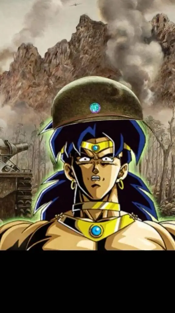 ai character: Broly traumado  background