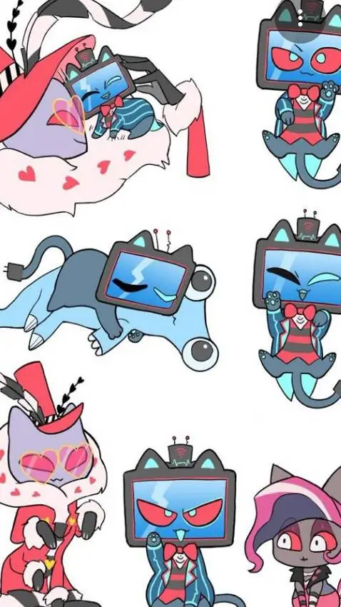 ai character: vees x cats  background