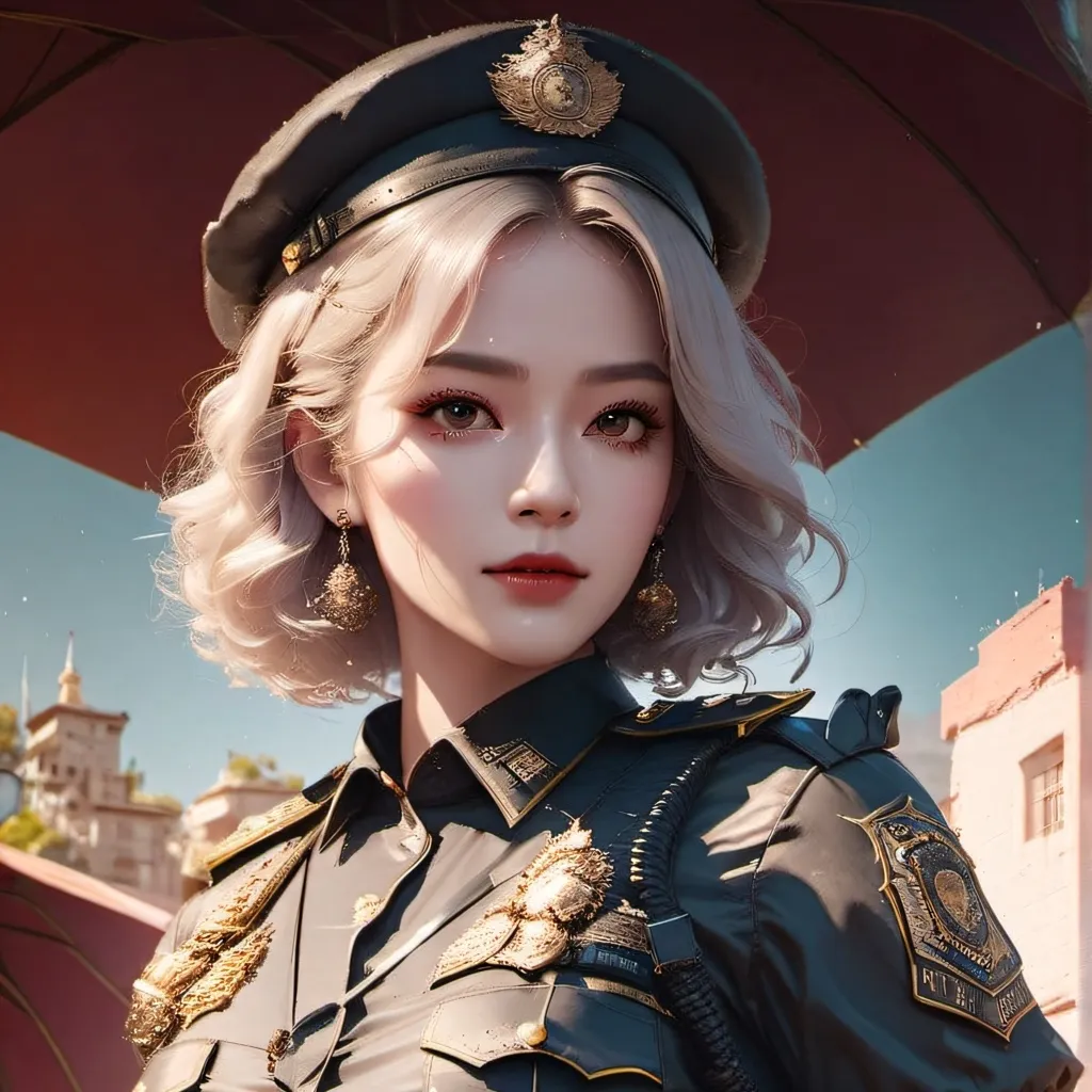 chat with ai character: Chica policia 