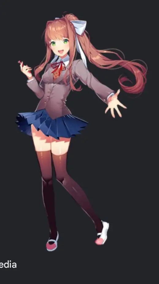 ai character: Monika (Ddlc) background