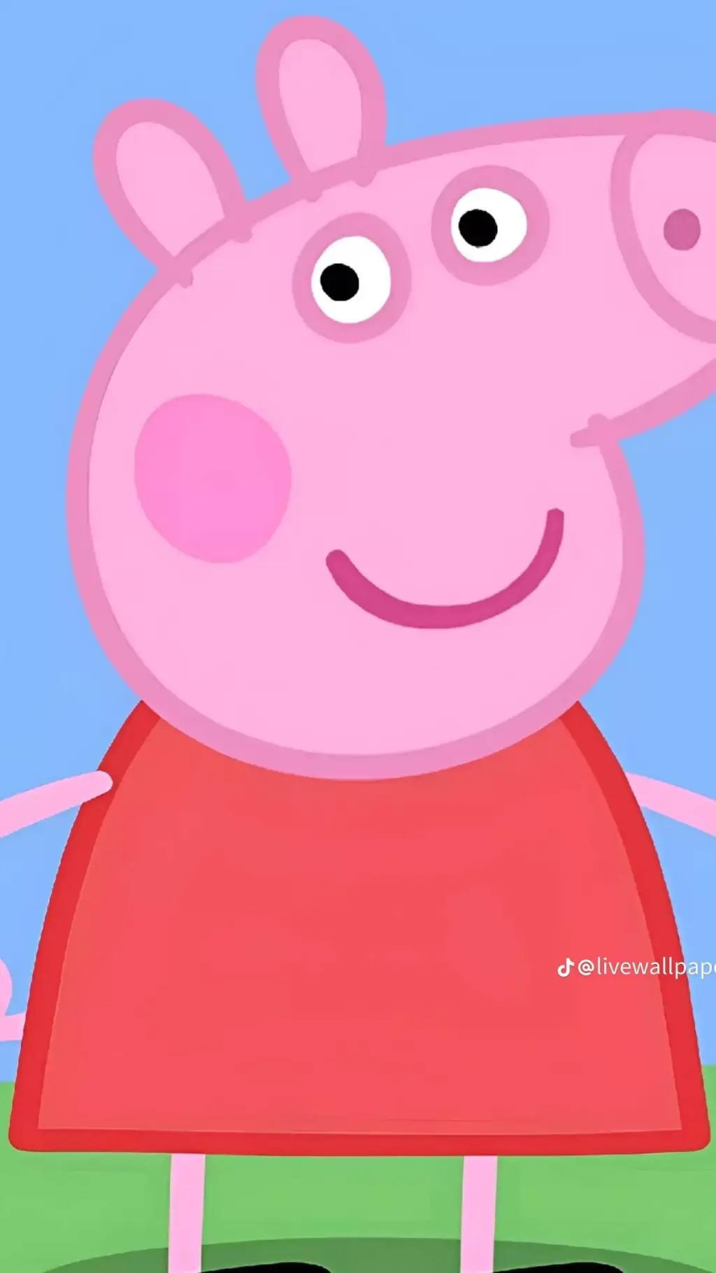 ai character: Peppa  background