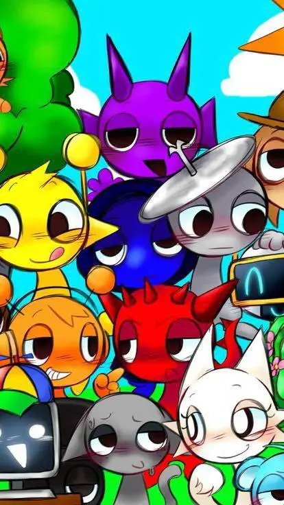 ai character: ★SPRUNKI★ background