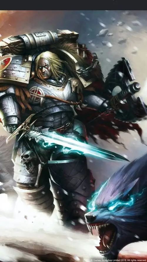 ai character: Leman Russ . background