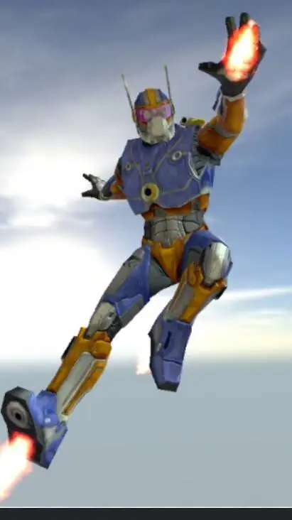 ai character: Garage man . background