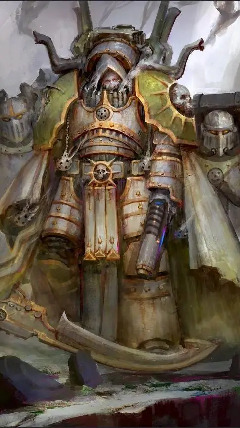 ai character: Mortarion.  background