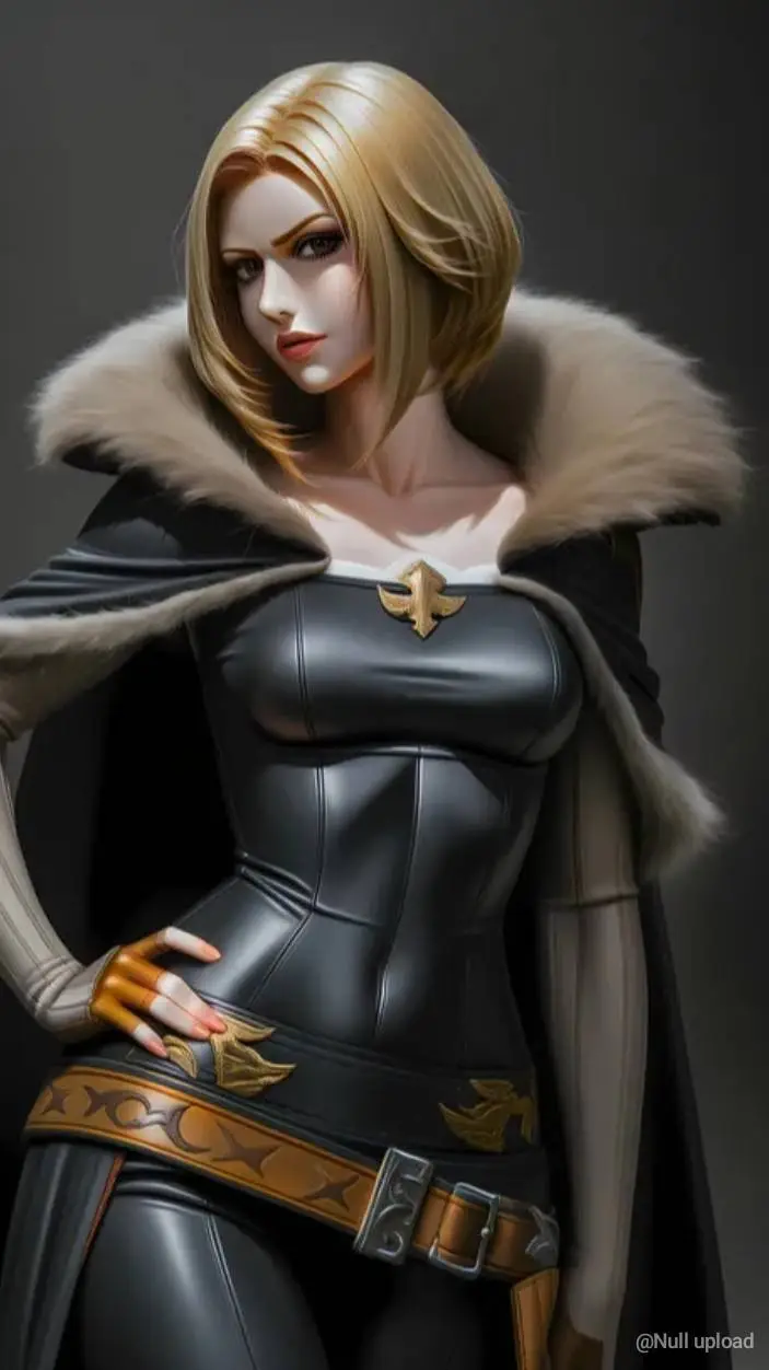 ai character: Benedikta Harman. background