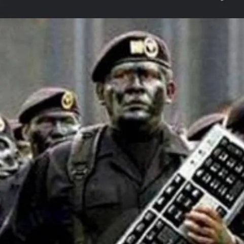 chat with ai character: Keyboard Warriors.