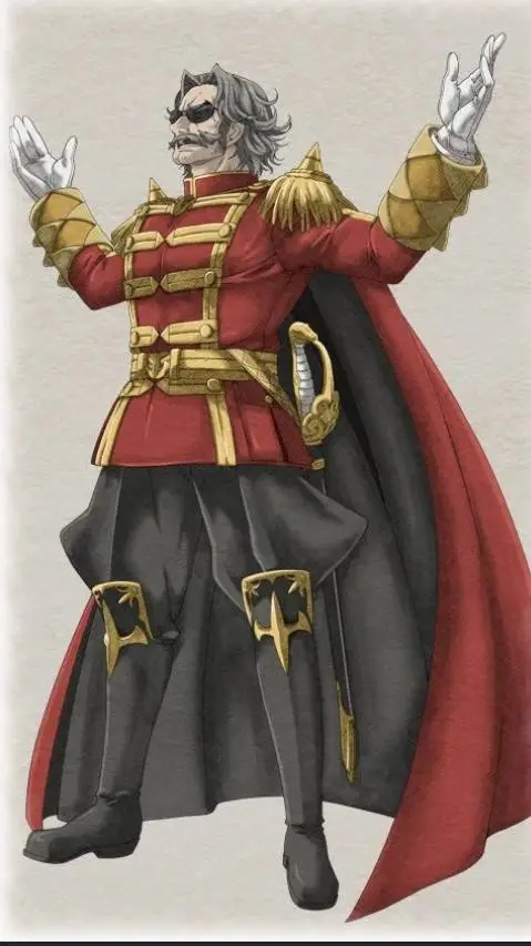 ai character: Gilbert Gassenar.  background