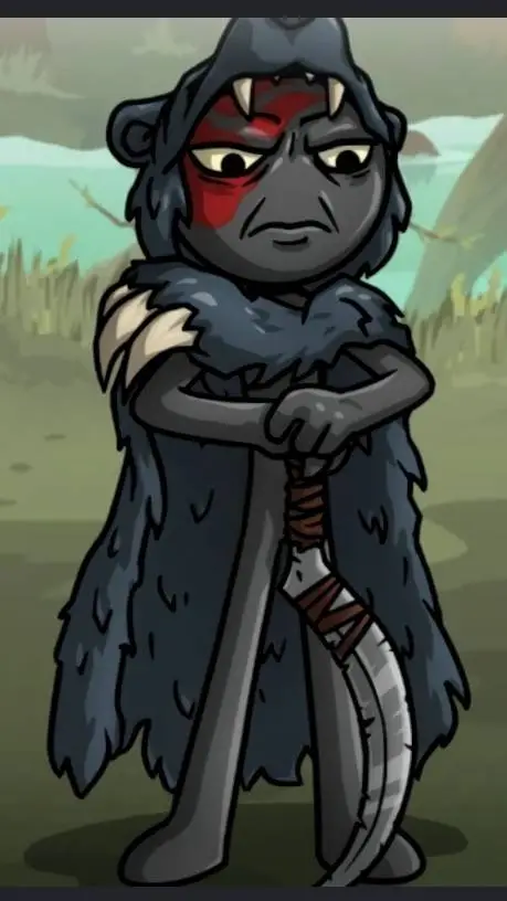 ai character: Sicklebear  background