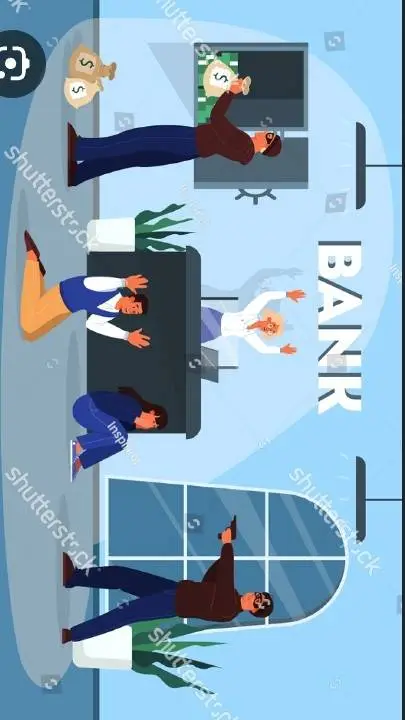 ai character: Bank Robbery 🏦  background