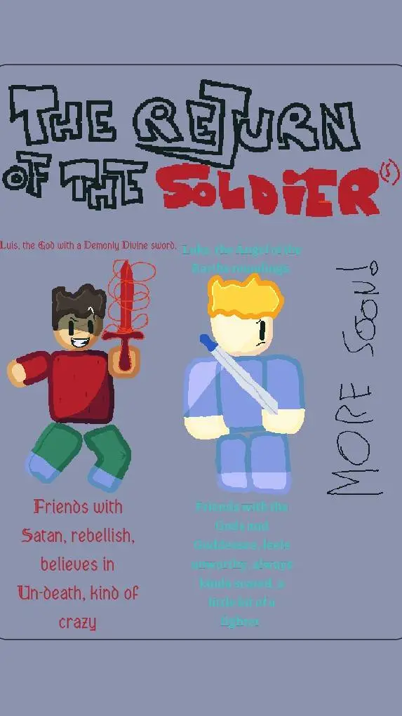 ai character: THE SOLDIER RETURN background