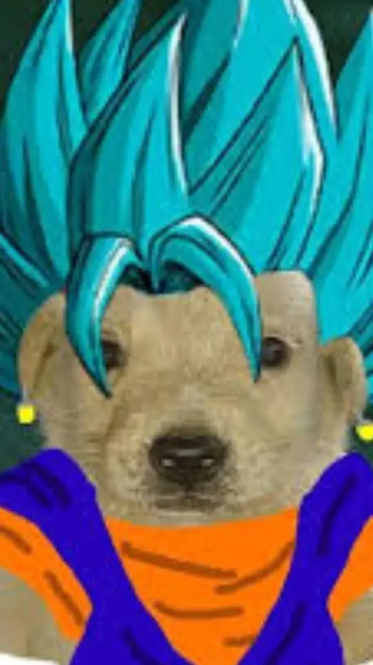 ai character: perro sayayin background