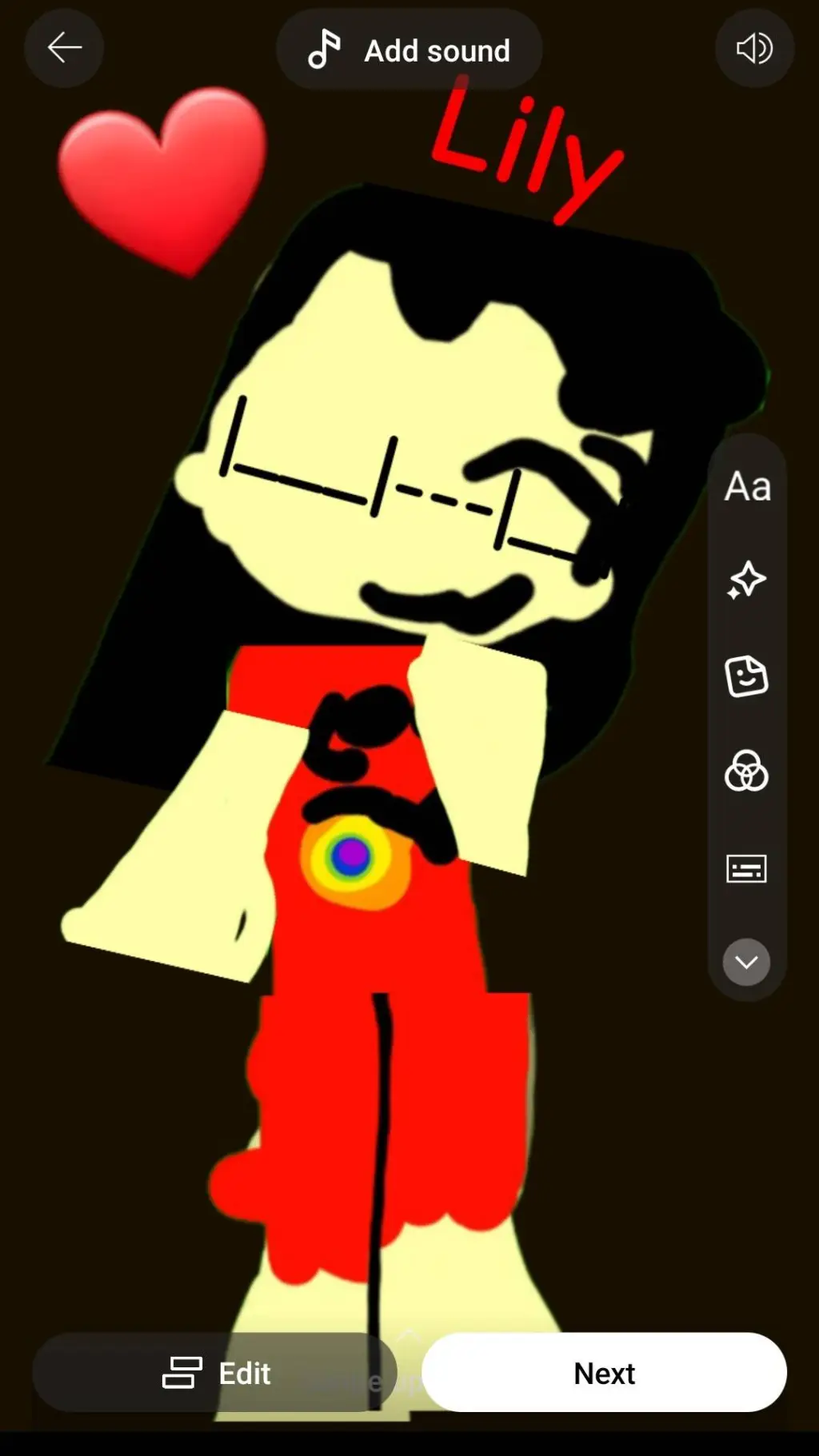 ai character: lily the author  background