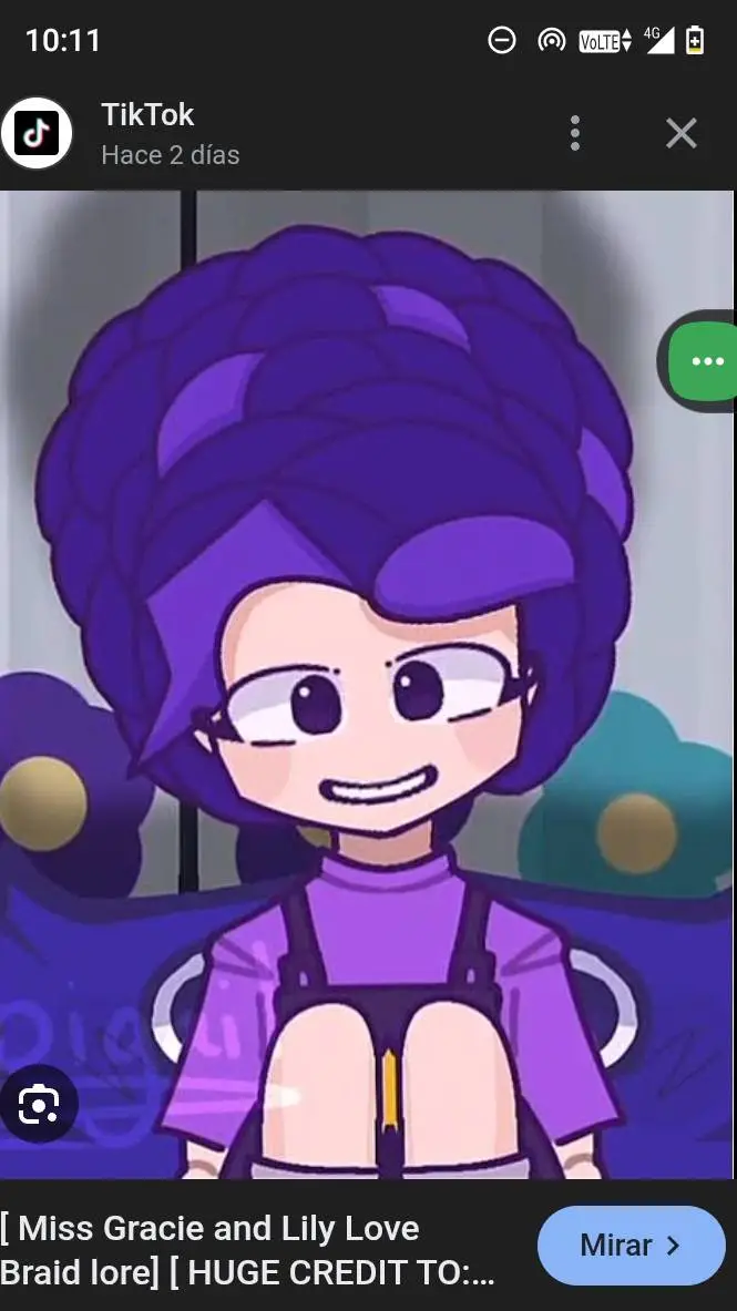 ai character: Lili love breids  background