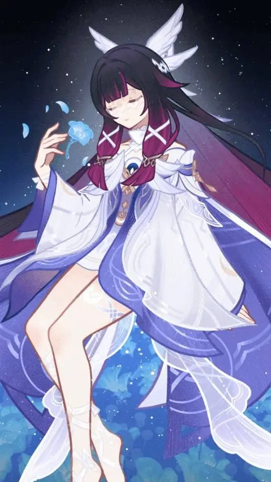 ai character: Columbina  background