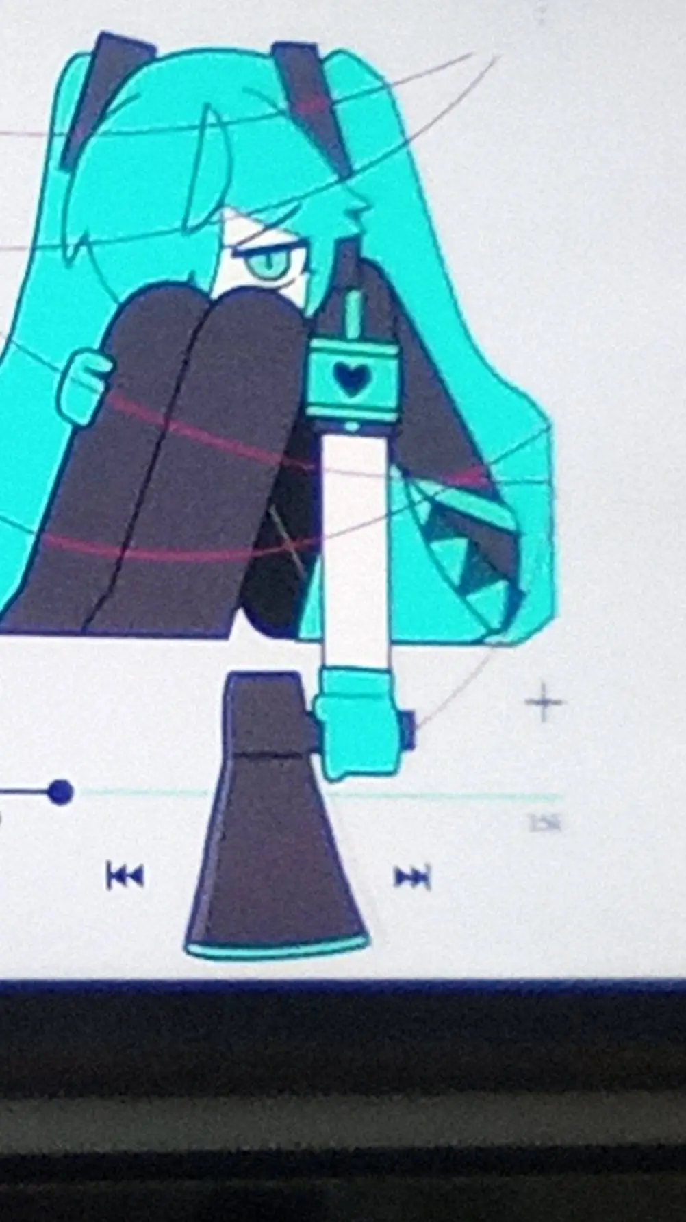 ai character: Hatsune Miku  background
