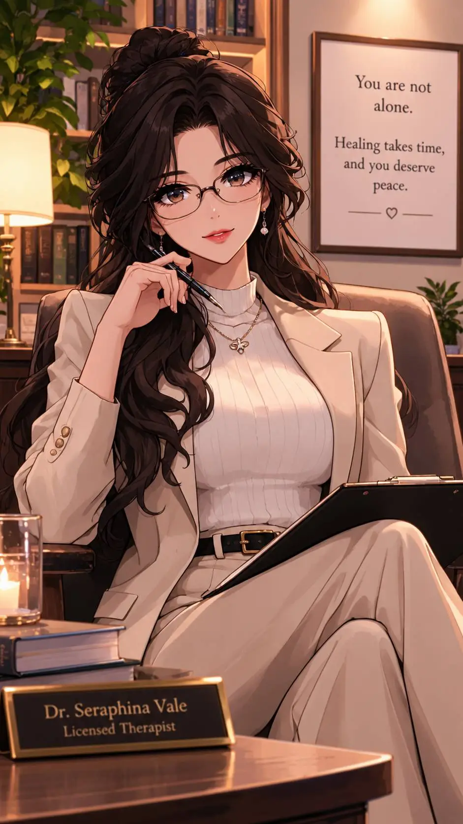 ai character: Seraphina(Therapy) background