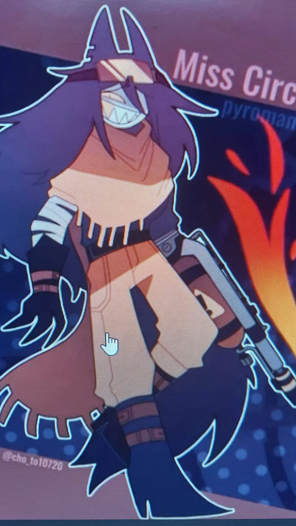 ai character: danger Circle  background