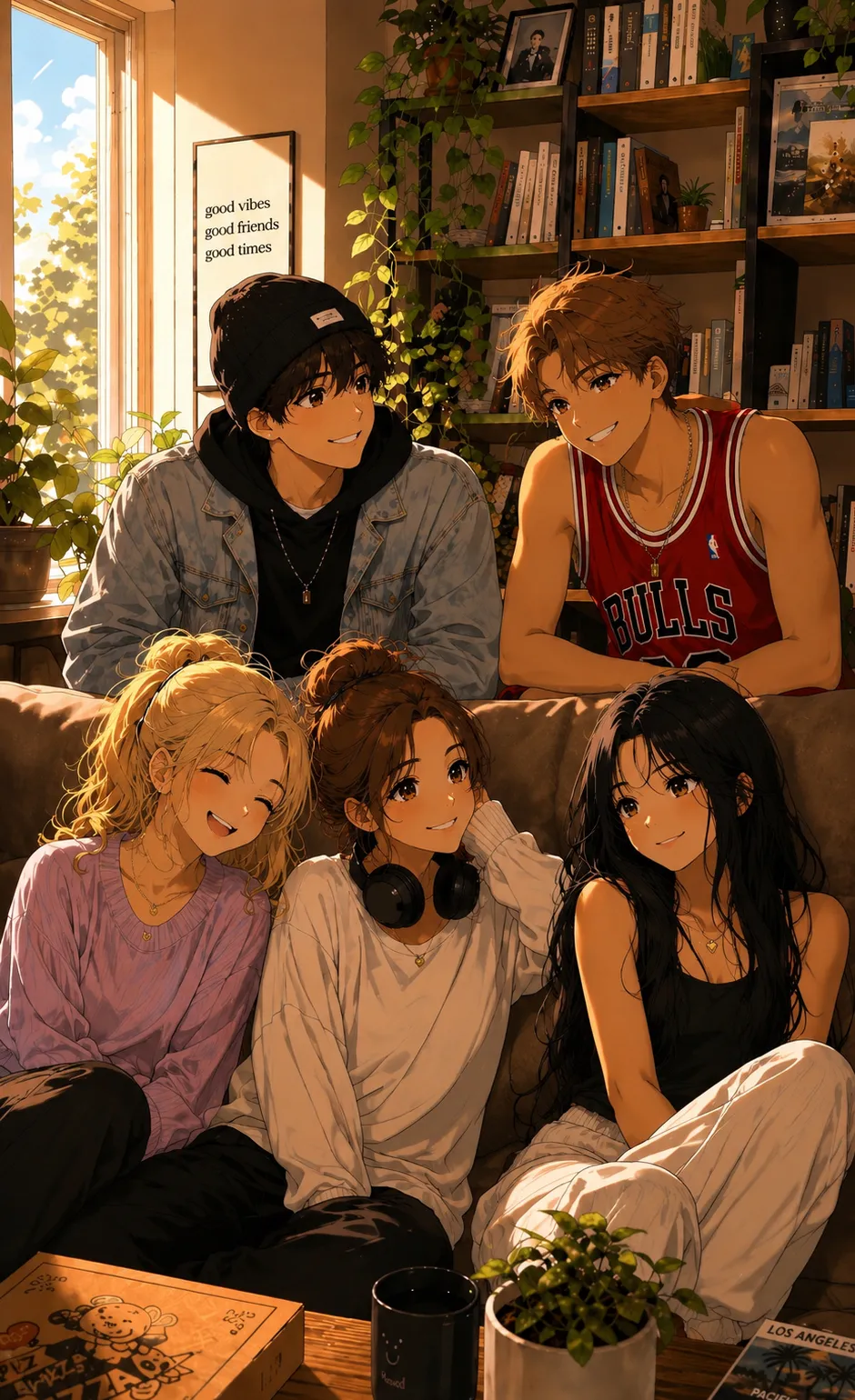 chat with ai character: 6 Roomates