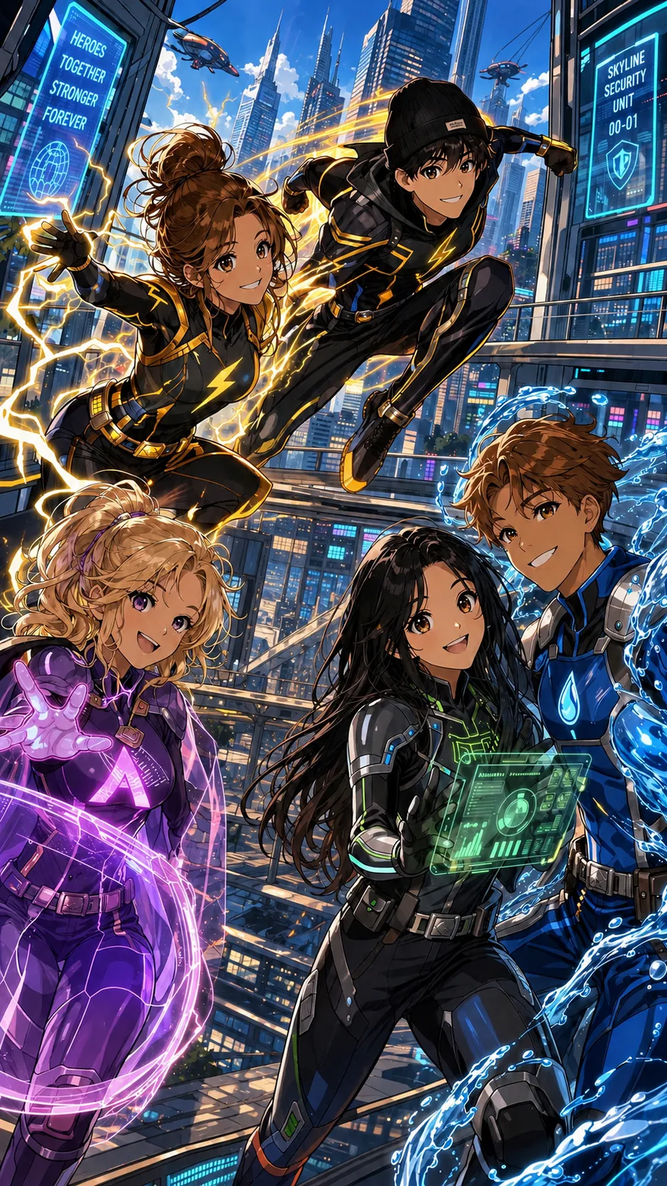 ai character: Hero team background