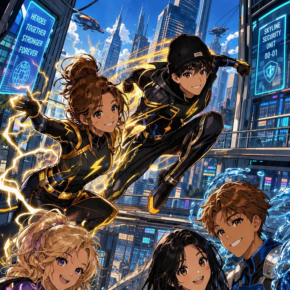 chat with ai character: Hero team