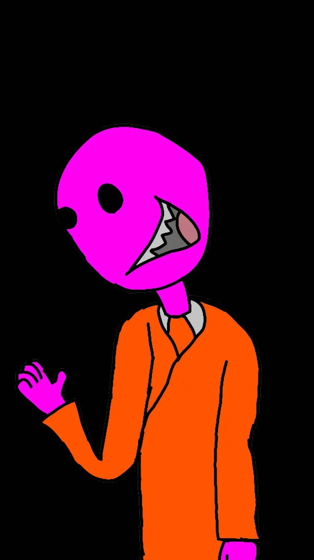 ai character: Terno laranja  background