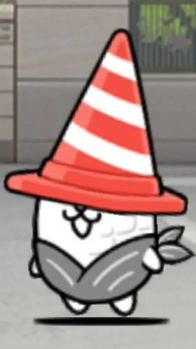 ai character: Cone cat background