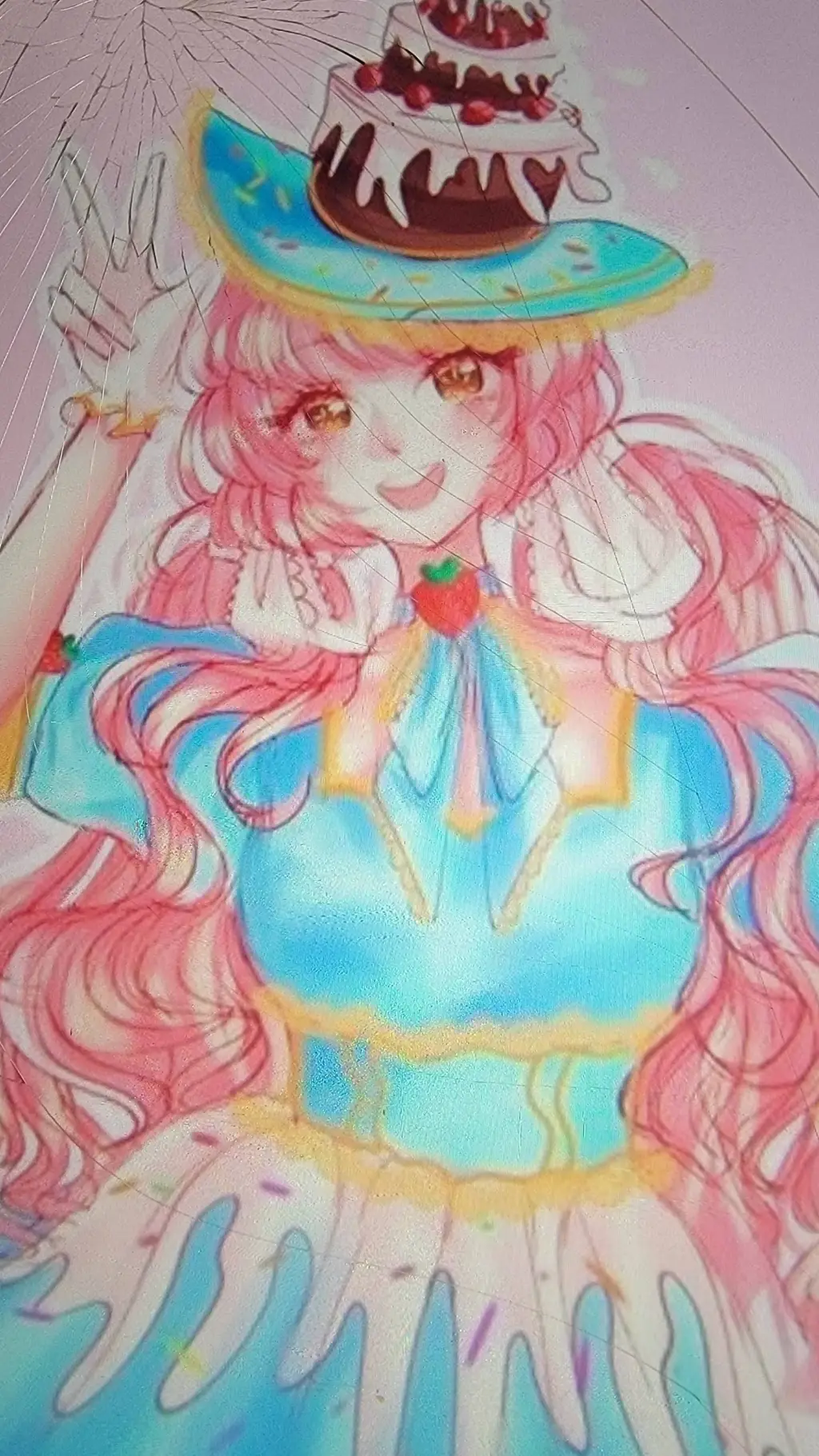 ai character: rainbow x yn background