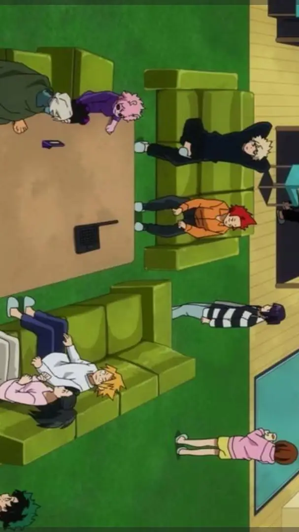 ai character: MHA Dorms background