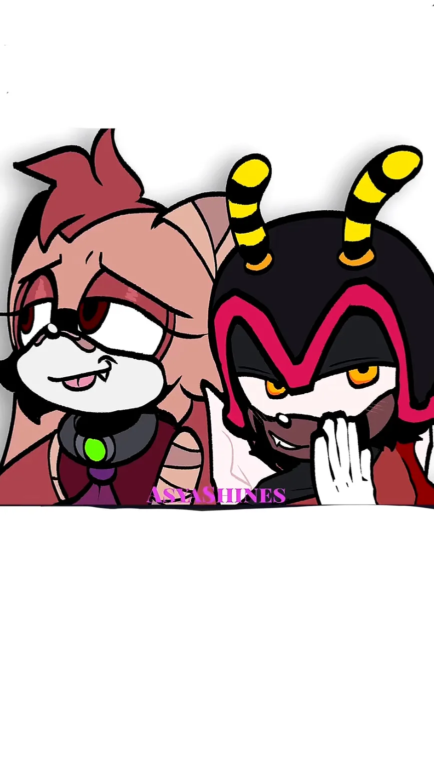 ai character: Charmy x cream background