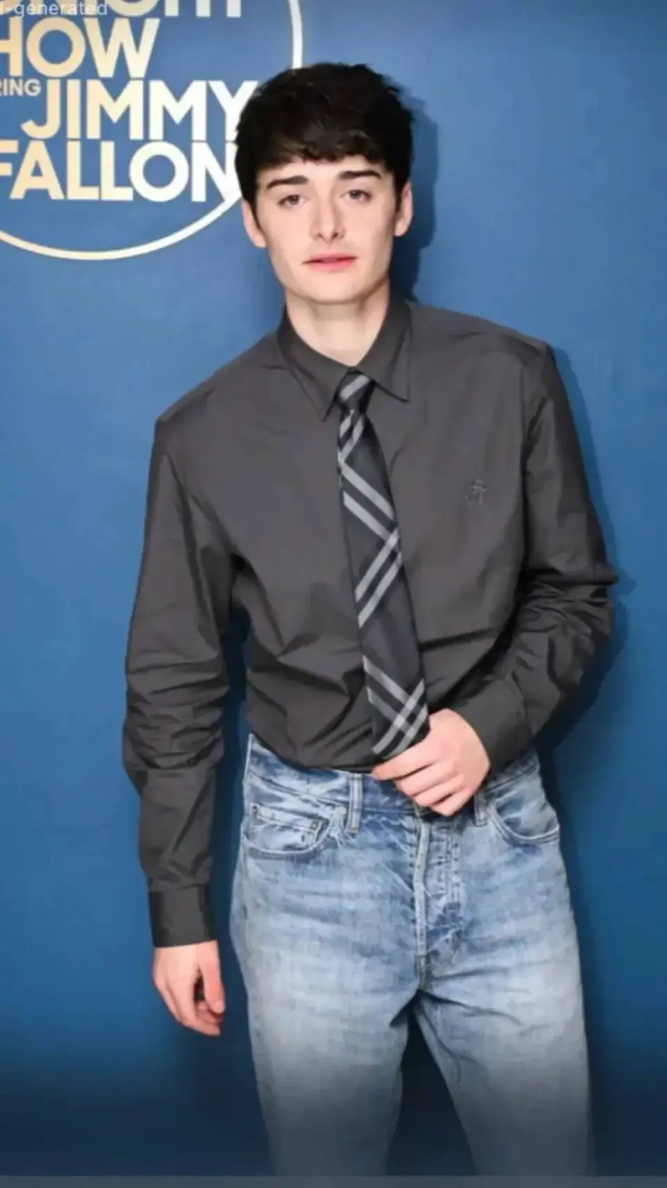 ai character: Noah schnapp  background