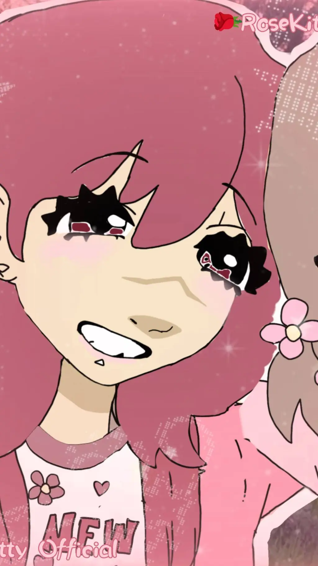 ai character: Rosekitty🌹 background