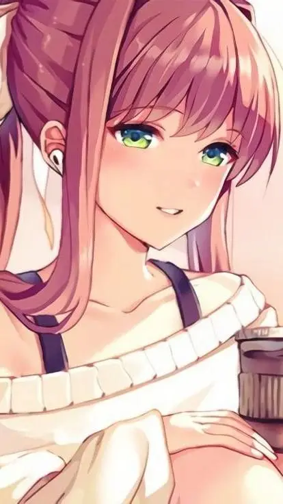 ai character: 🎀 Monika 🎀 background