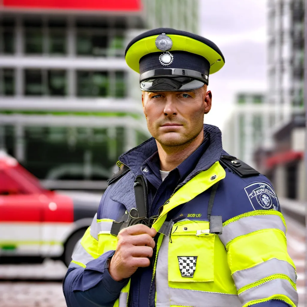 chat with ai character: German traffic cop
