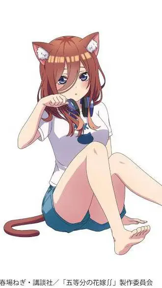 ai character: Miku Nakano background