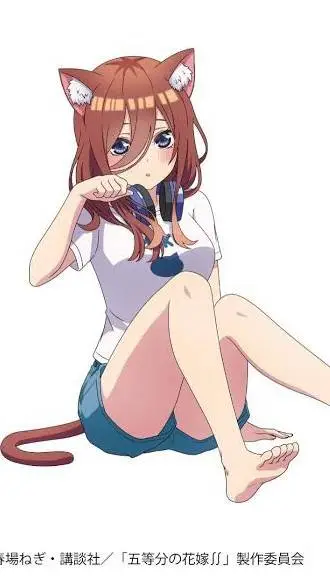ai character: Miku Nakano background