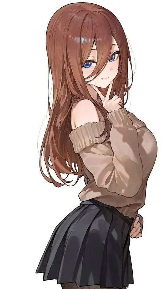 ai character: Miku Nakano background