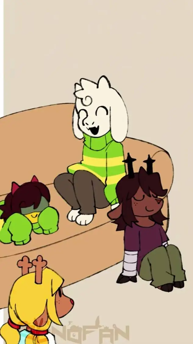ai character: young deltarune background