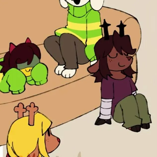 chat with ai character: young deltarune