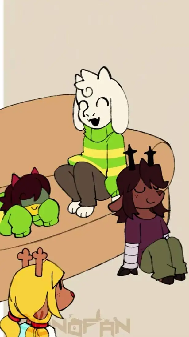 ai character: deltarune young 2 background